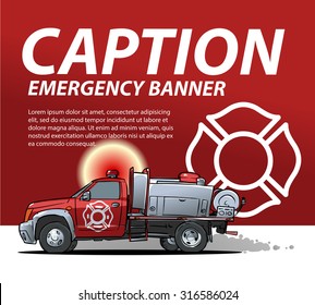 fire emergency banner template