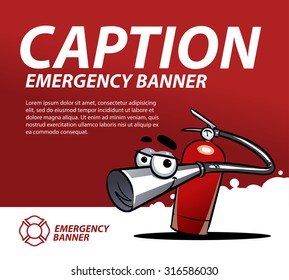 fire emergency banner template