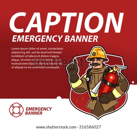 fire emergency banner template