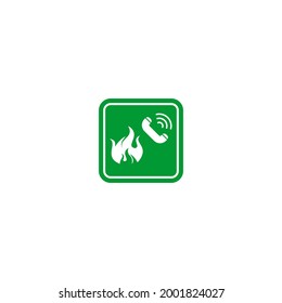 evacuaciones de emergencia por incendio, símbolo del vector del símbolo de signo de procedimiento
