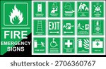 Fire Emergency icons set vector file, Fire Emergency symbol set vector file.