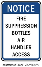 Señal de emergencia contra incendios Acceso del controlador de aire de la botella de supresión de incendios