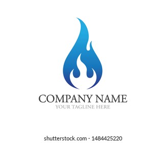 Fire Energy Logo Design Concept Stock Vector (Royalty Free) 1484425220 ...