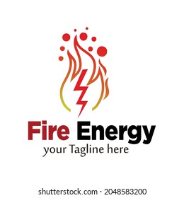 Fire Energy Logo Design Template Stock Vector (Royalty Free) 2048583200 ...