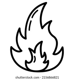 El concepto de fuente de energía de fuego contradice la simple ilustración de vector plana, aislada en blanco. Etiqueta simple.