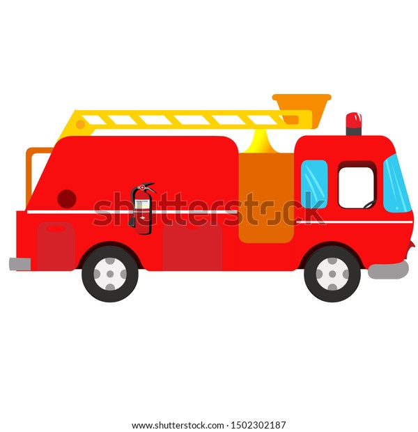 Fire Engine Cartoon Vector Image Stock Vector (Royalty Free) 1502302187 ...