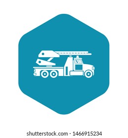 Fire engine icon. Simple illustration of fire engine bread vector icon for web