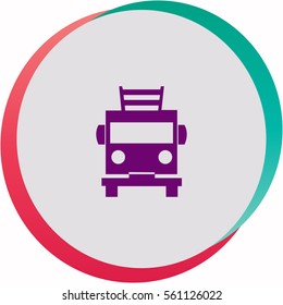 Fire engine  icon. Vector design.