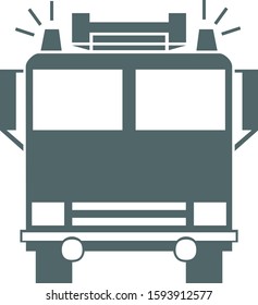 Fire engine icon. Vector illustration