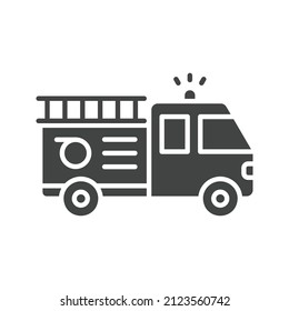 Fire Engine icon vector image. Can also be used for Physical Fitness. Suitable for mobile apps, web apps and print media.