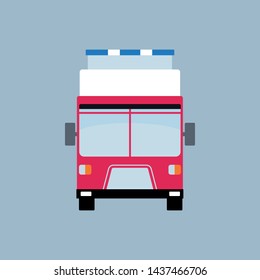 Fire Engine / rescue team, internet icon, design element, vector