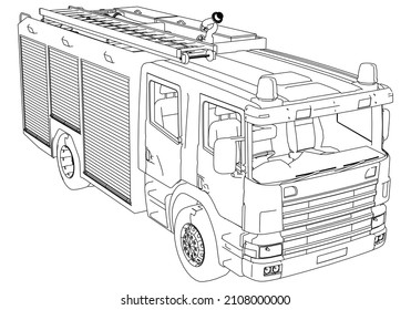 Fire engine blueprint Images, Stock Photos & Vectors | Shutterstock