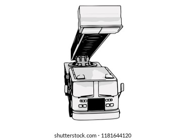 fire engine vector