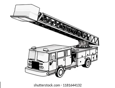 fire engine vector