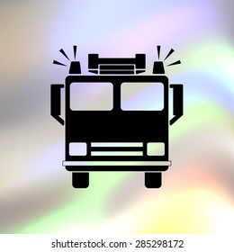 fire engine vector icon