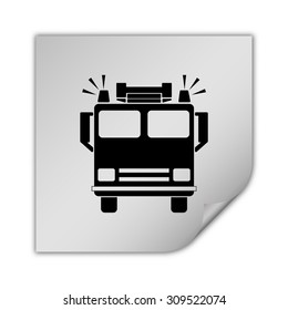 Fire Engine Vector Icon