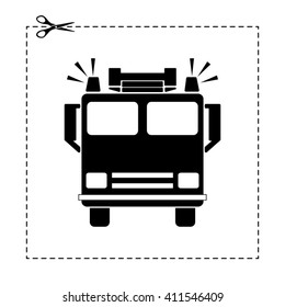 fire engine vector icon