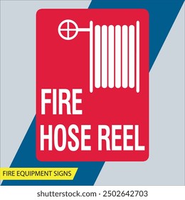 Señales de equipos de bomberos Carteles de archivos de Vector Conjunto de signos de ilustración y símbolos Diseño de signos de equipos de bomberos