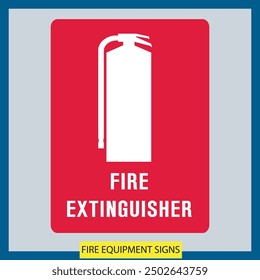 fire equipment signs vector files signs set illustration signs and symbols design fire equipment signs