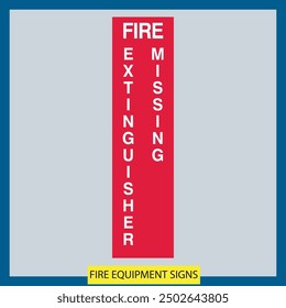 fire equipment signs vector files signs set illustration signs and symbols design fire equipment signs