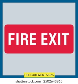 fire equipment signs vector files signs set illustration signs and symbols design fire equipment signs