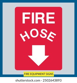 fire equipment signs vector files signs set illustration signs and symbols design fire equipment signs