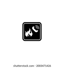 símbolo vectorial del símbolo del símbolo del procedimiento de evacuación de incendios