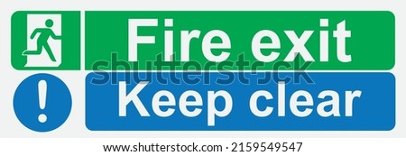 Similar – Image, Stock Photo Keep exit sign in yellow on old gate in orange in Bornheim district in Frankfurt on the Main in Hesse