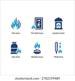Fire, Fire Exit, Lantern, Gas, Bonfire, Heat, Icon