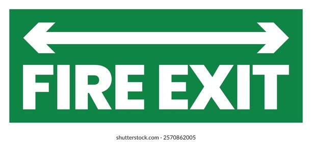 Fire Exit Right and Left Side Arrow Safety Sign