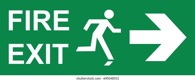 fire exit sign