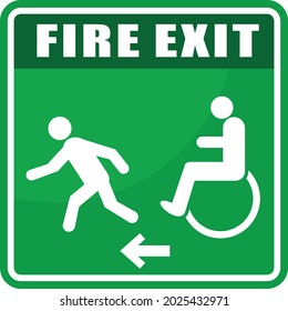 Feuerlöschung, Zeichen und Beschriftung, Vektorgrafik