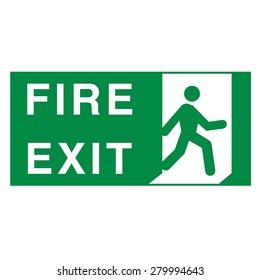 Fire Exit sign - Vector