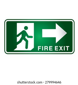 Fire Exit sign - Vector