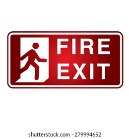 Fire Exit sign - Vector