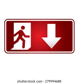 Fire Exit sign - Vector