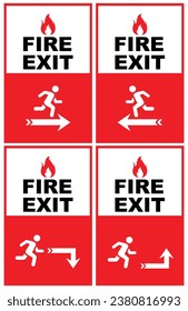 Fire Exit. Signage of fire exit.