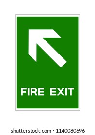 Fire Exit Symbol Sign, Vector Illustration, Isolate On White Background Label. EPS10