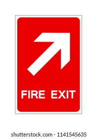 Fire Exit Symbol Sign, Vector Illustration, Isolate On White Background Label. EPS10 