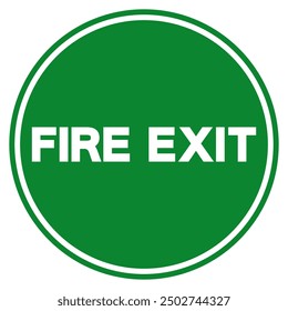 Fire Exit Symbol Sign, Vector Illustration, Isolate On White Background Label.EPS10 