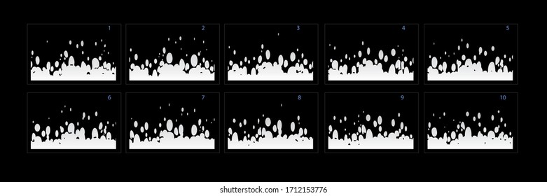 Fire explosion animation. Fire explode effect sprites sheet for animation od cartoon,-vector