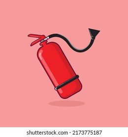 Extinguidor de incendios. 3.ª ilustración vectorial aislada