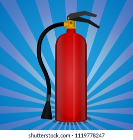 fire extinguisher with background