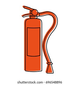 fire extinguisher with blank label icon image 
