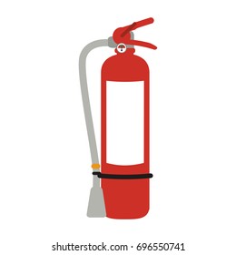 fire extinguisher with blank label icon image 