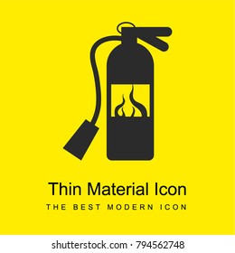 fire extinguisher bright yellow material minimal icon or logo design