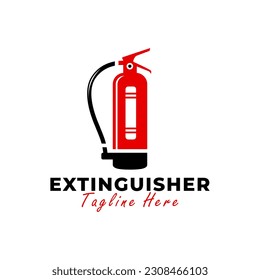 diseño del logotipo de ilustración vectorial del cartucho de extinción de incendios