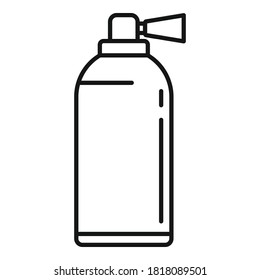 Fire extinguisher car icon. Outline fire extinguisher car vector icon for web design isolated on white background