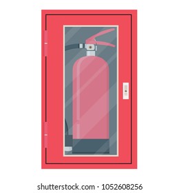 Fire extinguisher cartoon vector. free space for text. wallpaper. background.
