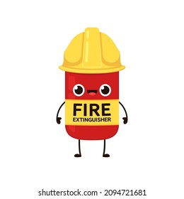 Feuerlöscher-Cartoon-Vektorgrafik. Feuerlöscher auf weißem Hintergrund.